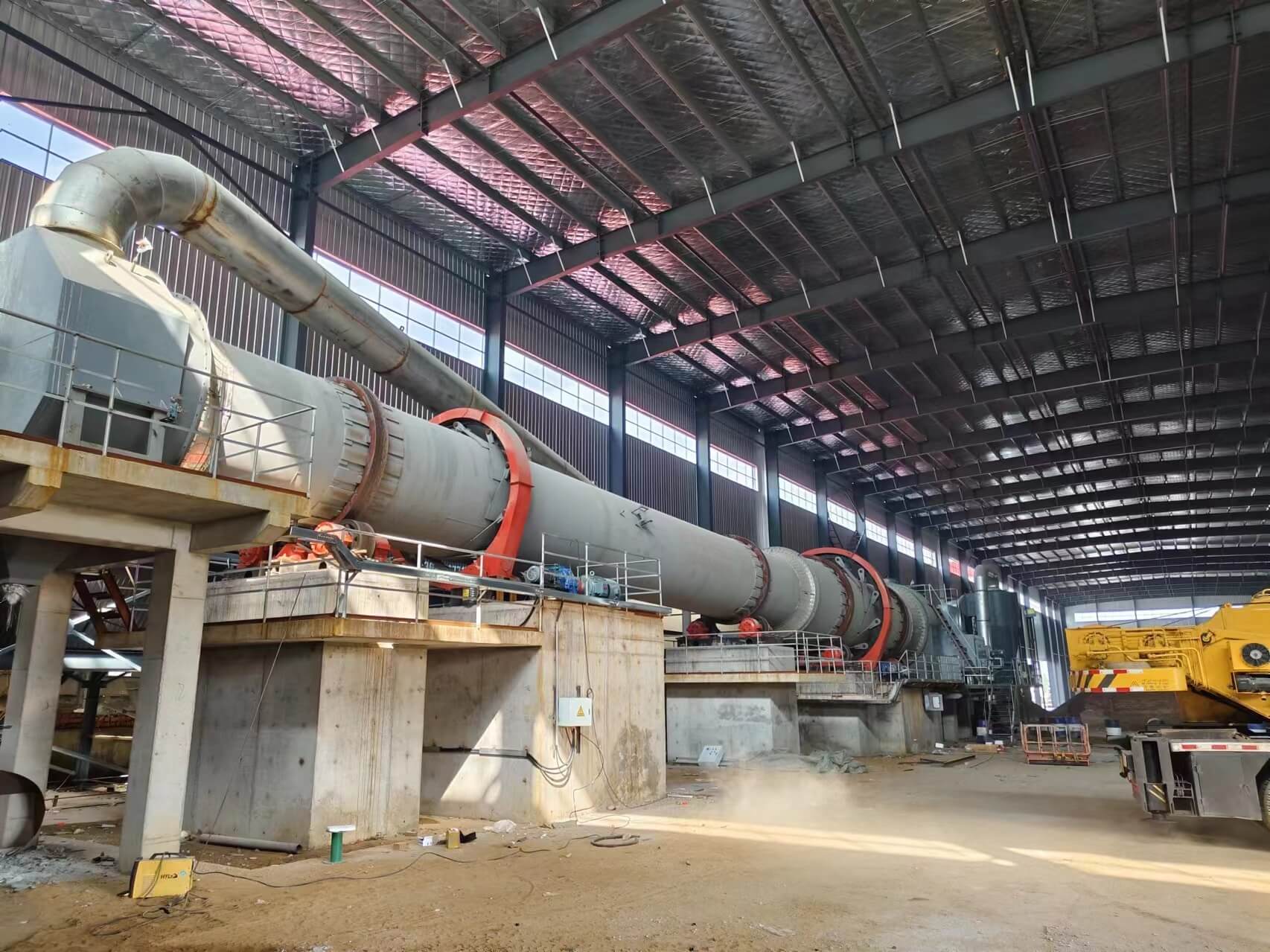 Вращающаяся печь для производства керамзита